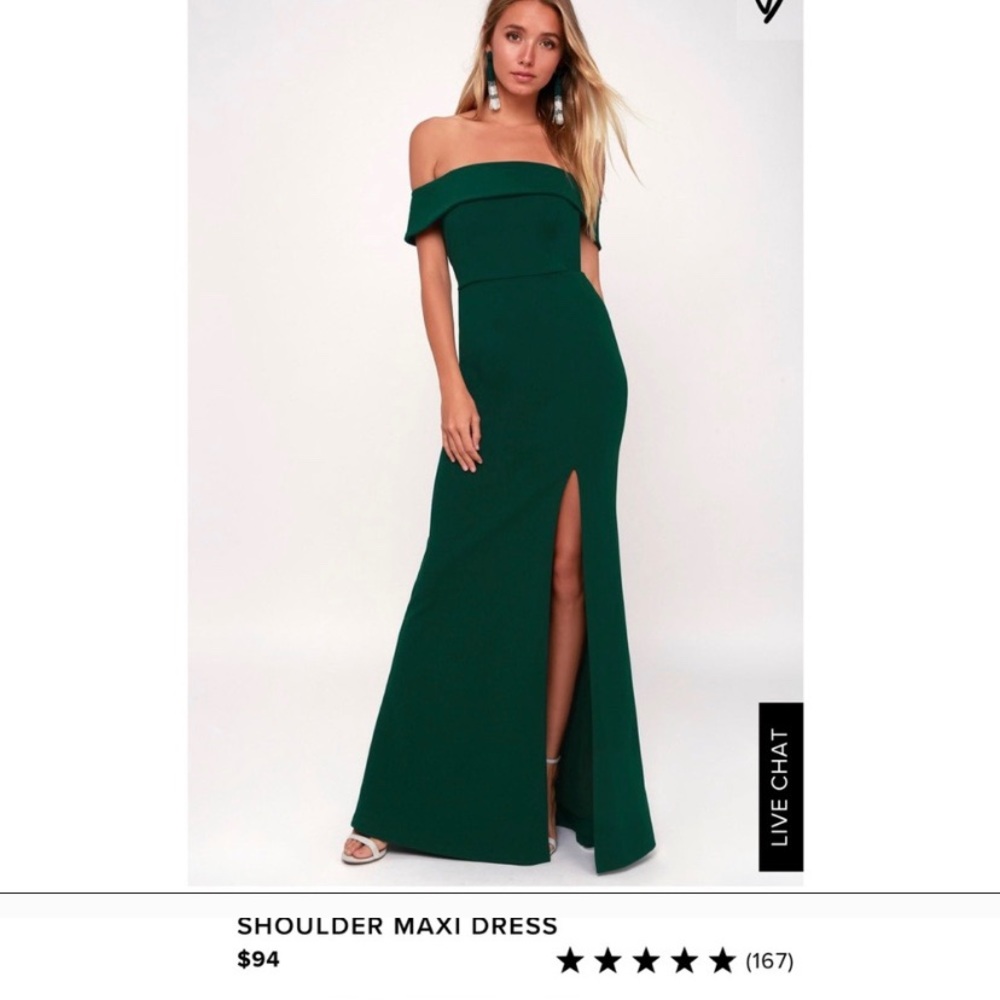 LULUS green formal dress! STUNNING
